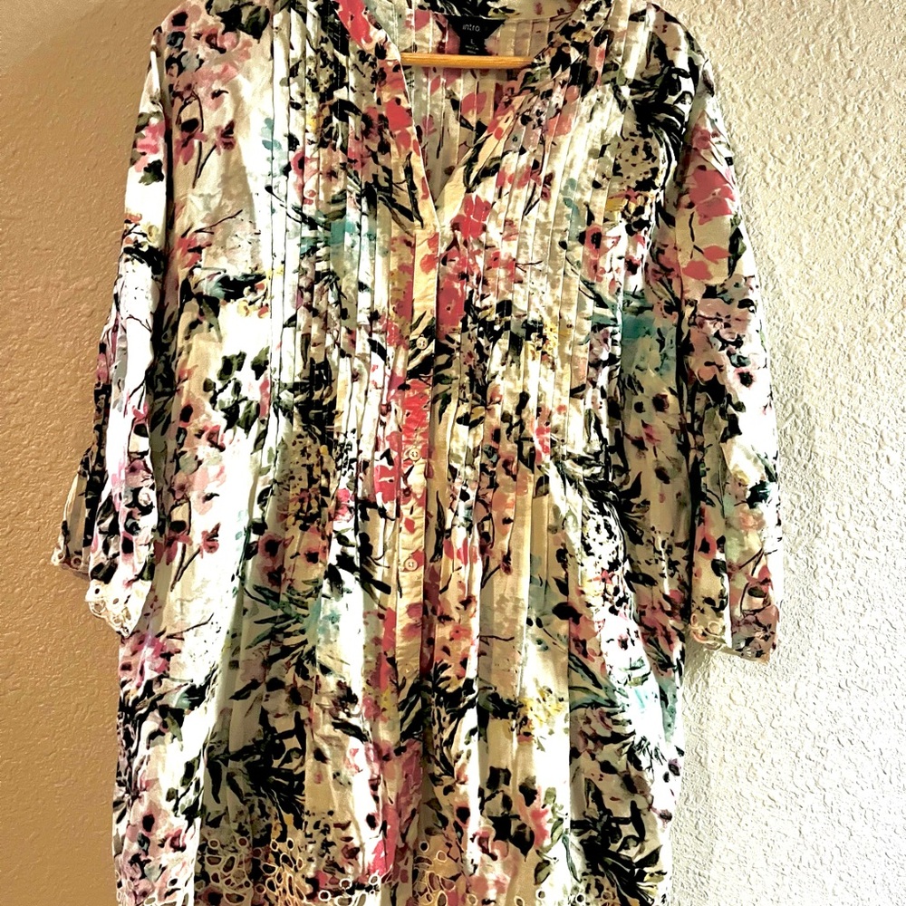 Floral Maxi Dress with Lace Trim